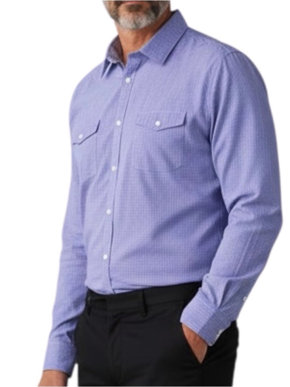 Calvin Klein Shirt Purple Button Down Long Sleeve Men’s